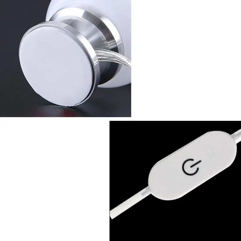 10 светодиодный ных ламп с европейской вилкой лампочки для зеркала туалетного