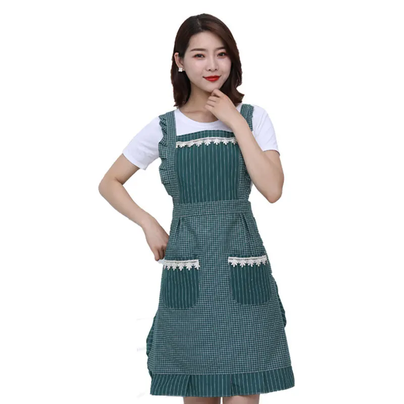 

2020 apron cotton double kitchen cooking gift apron