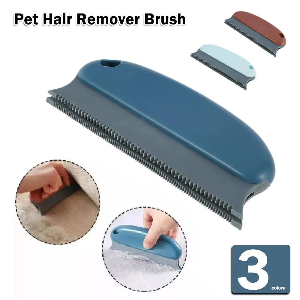 

Portable Pet Hair Remover Brush Nonslip Handle Household Manual Dust Cleaner Cat Dog Hair Cleaning For Furniture Clothing Carpet