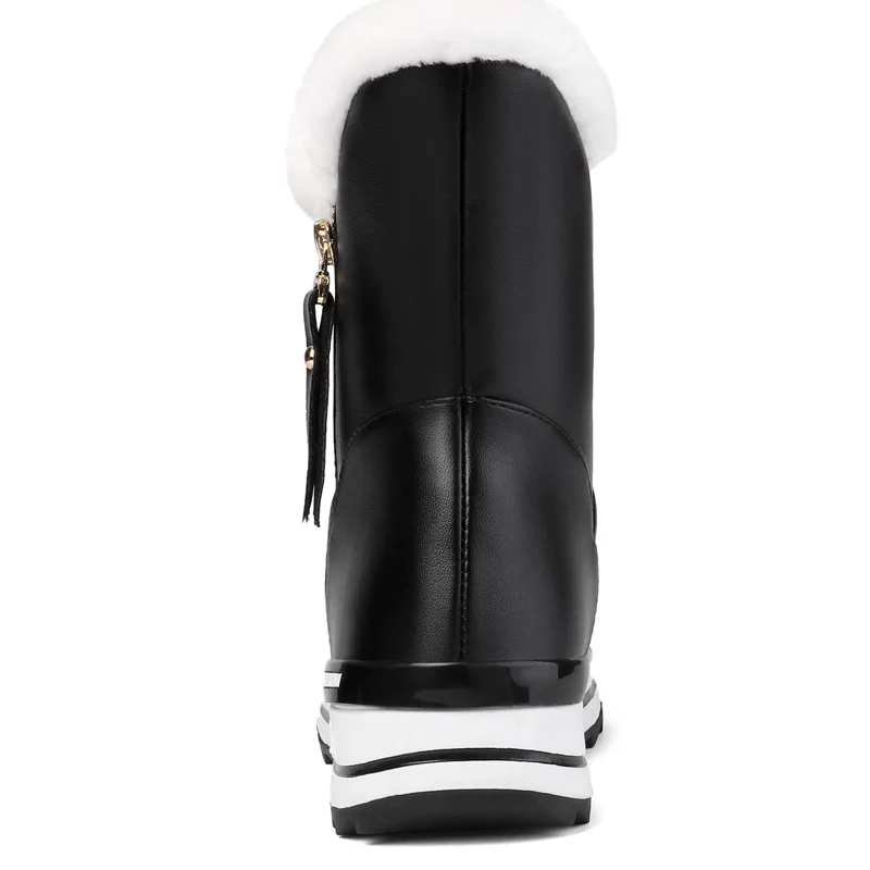 Зимние ботинки для родителей и детей модные детские на молнии теплая зимняя