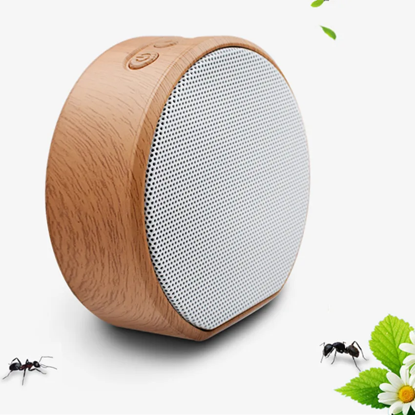 Портативный динамик с радио перезаряжаемая деревянная Беспроводная Bluetooth