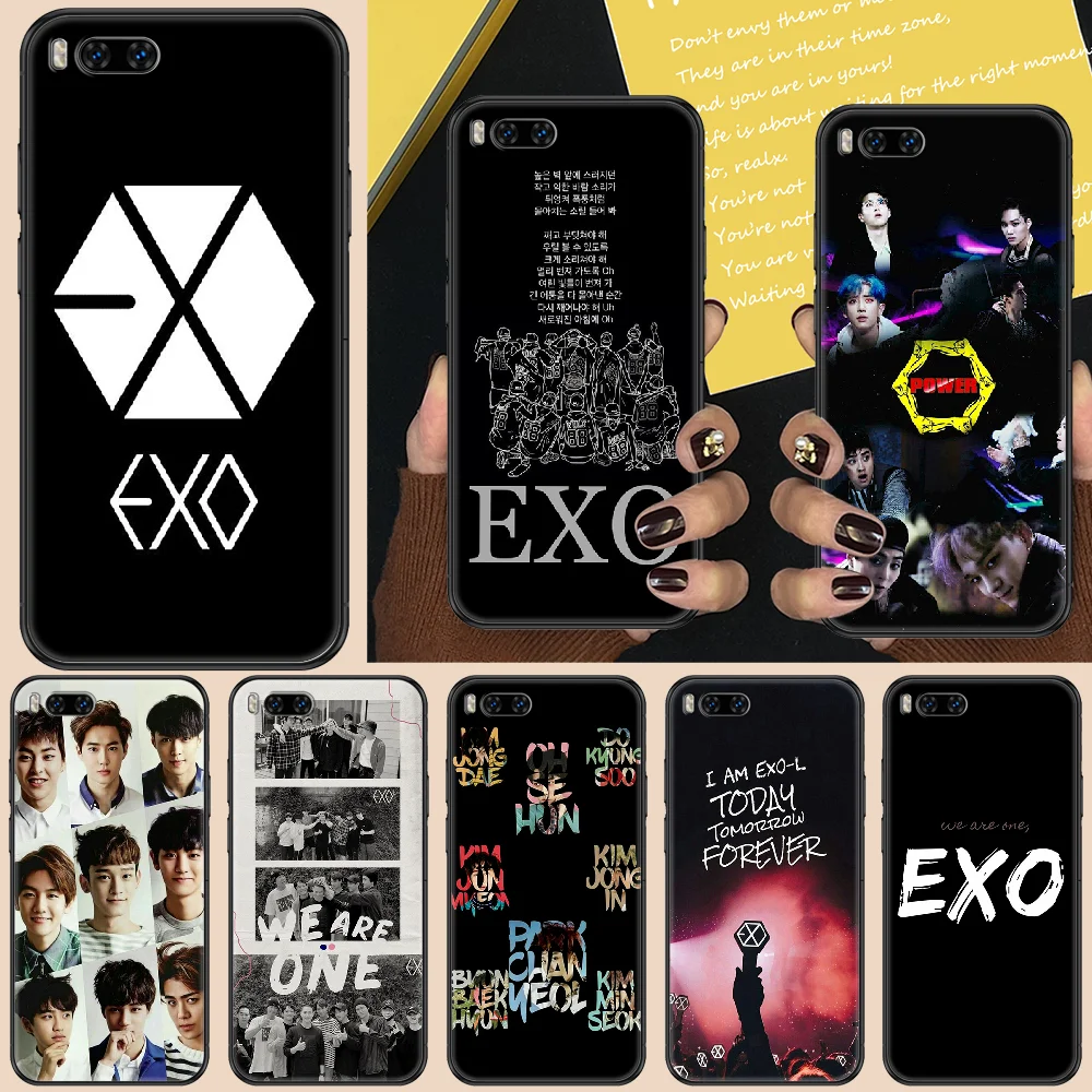 Чехол Kpop exo для телефона Xiaomi Mi Max Note 3 A2 A3 8 9 9T 10 Lite Pro Ультрачерный роскошный чехол