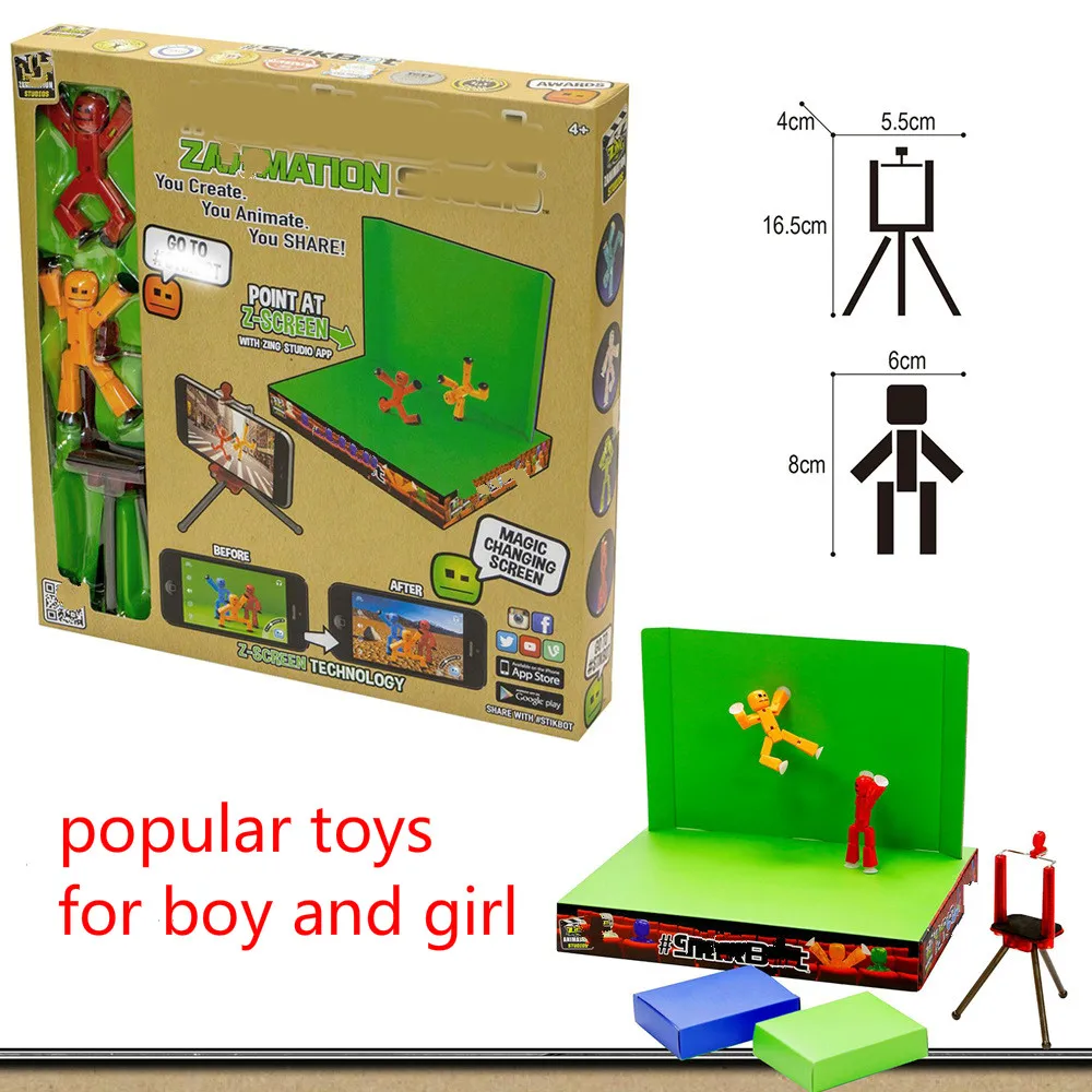 Stickbot игрушки присоски DIY липкий робот собака милая фигурка детская игра Z