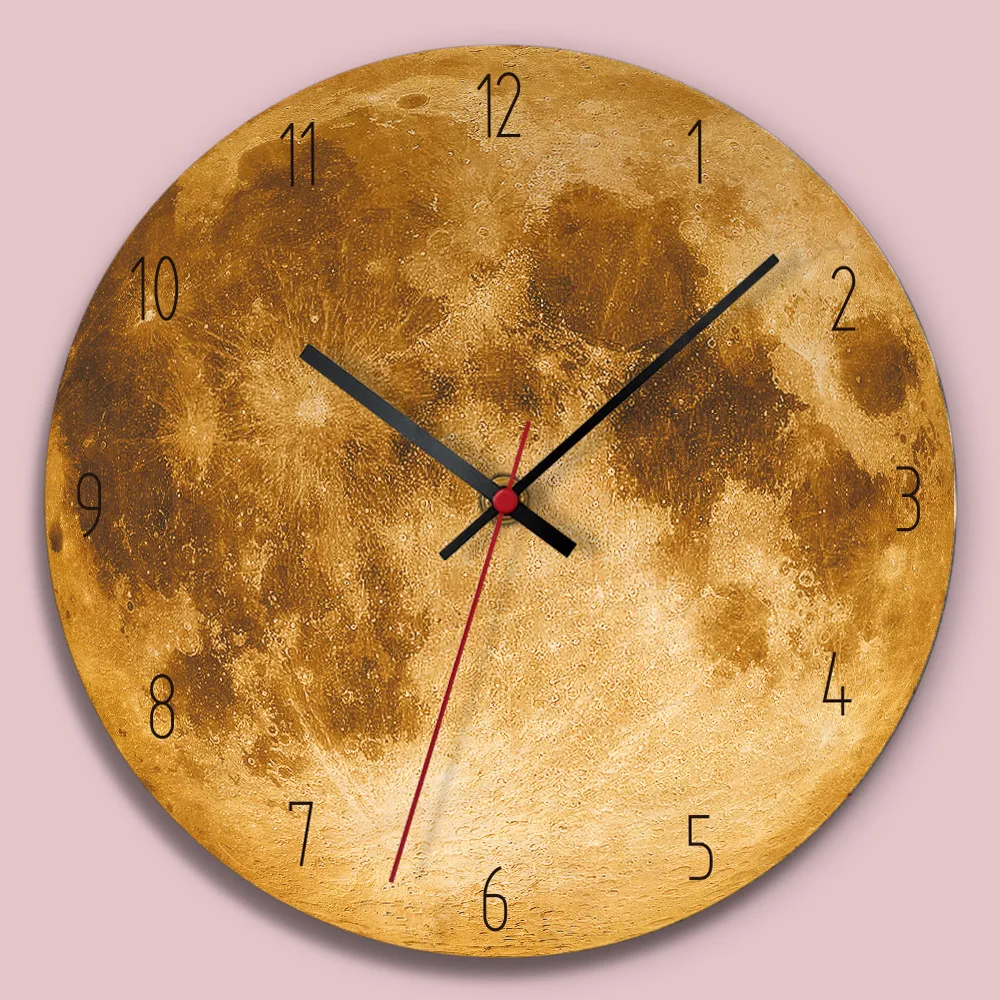 Креативные настенные часы со звездами тихие для спальни гостиной