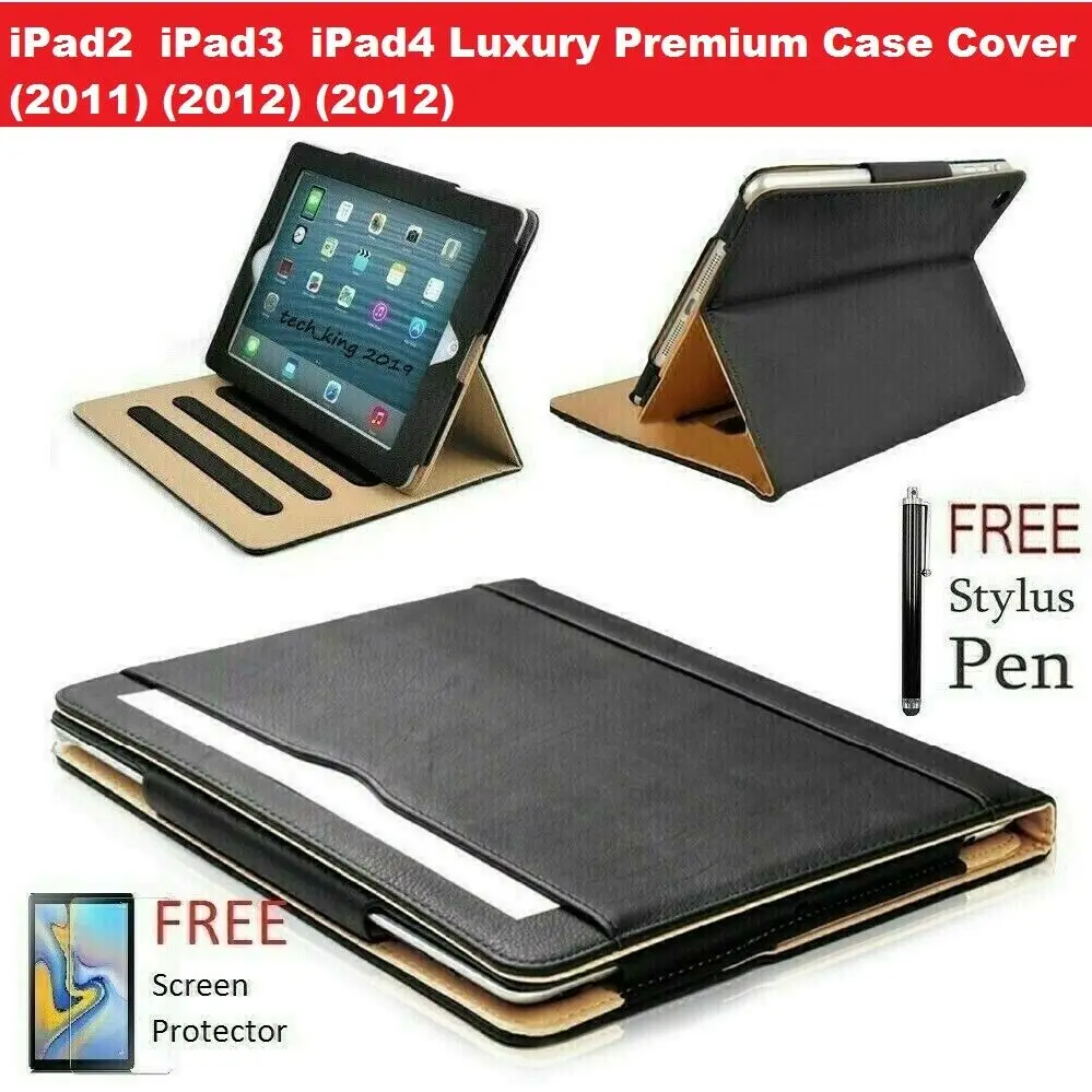 

Роскошный чехол-подставка из искусственной кожи для iPad 4 (2012) 9,7"