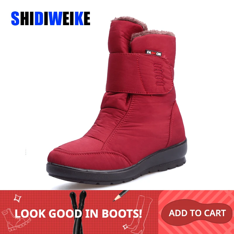 Женские зимние ботинки Зимняя обувь Теплые плюшевые ботильоны Коллекция 2021 года