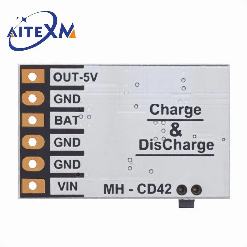 MH-CD42 DC 5V 2.1A плата питания для мобильного телефона 4 2 V зарядка/разряд (Boost)/Защита