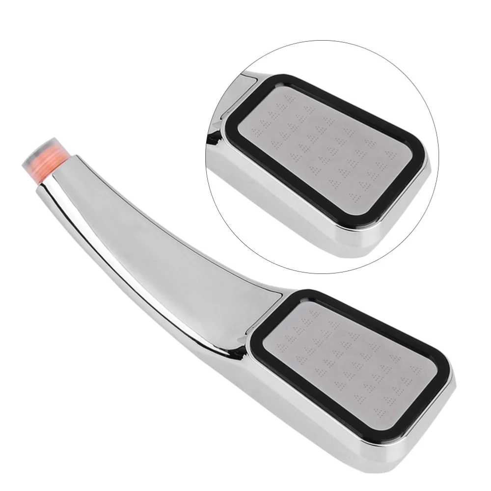 

Silver Shower Super Pressurized Shower Handheld Water Saving Nozzle Rain Shower Plated High Pressure Bathroom Save