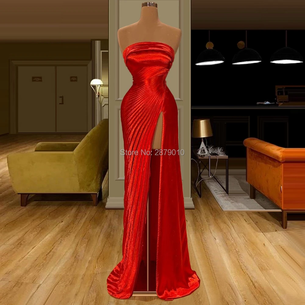 Женское вечернее платье-русалка элегантное атласное выпускное платье в пол