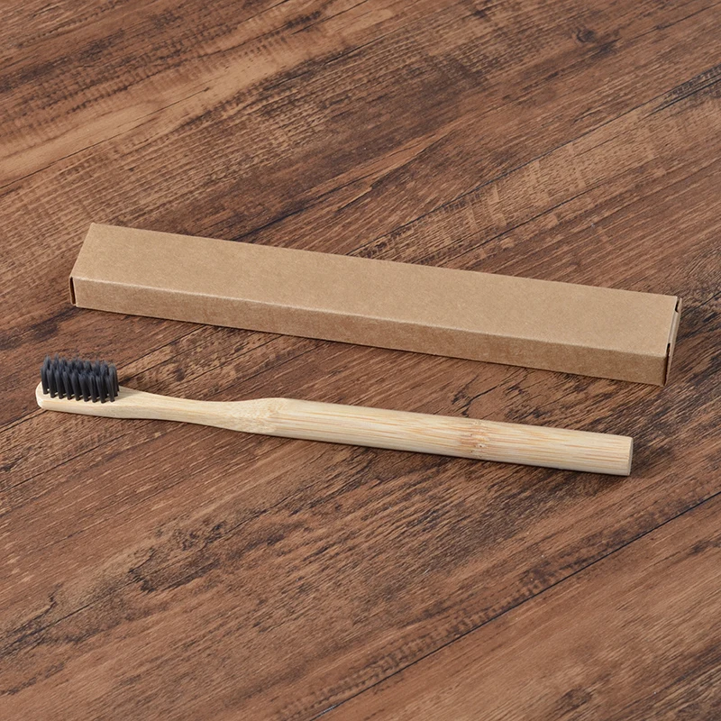 Детская бамбуковая зубная щетка 10 шт. детская мягкая Экологичная биоразлагаемая