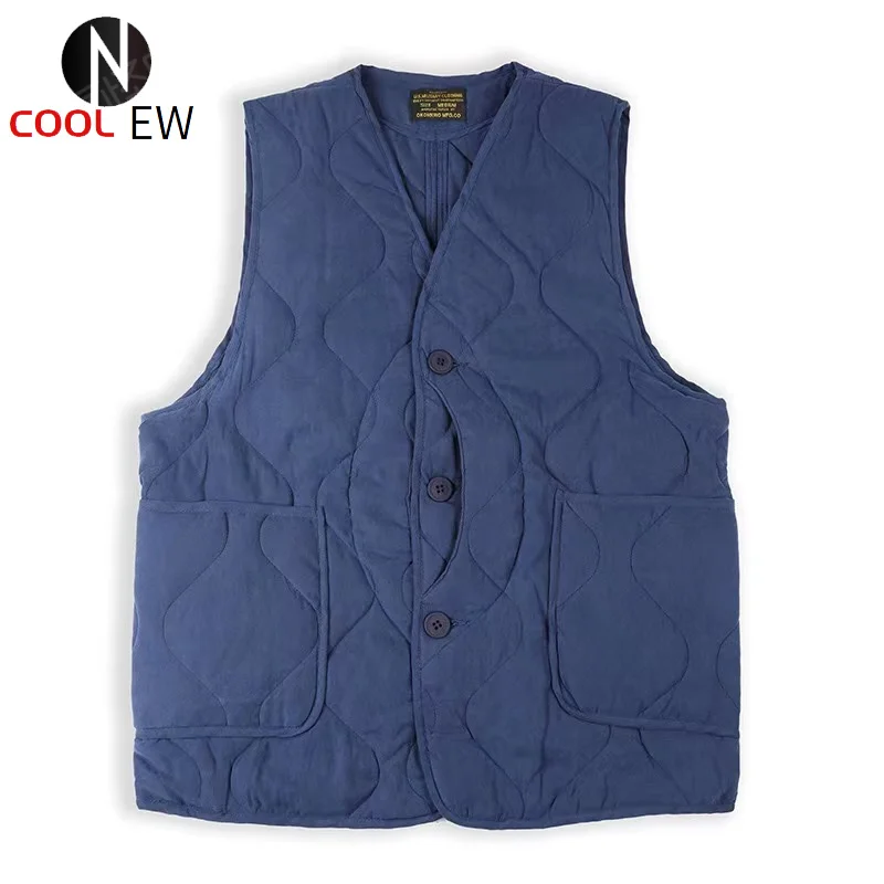 

Multi-pocket Quilted Vest for Men Sleeveless Military Safari Hunting style Padded Gilet Autumn Winter Vintage Clothes Windproof