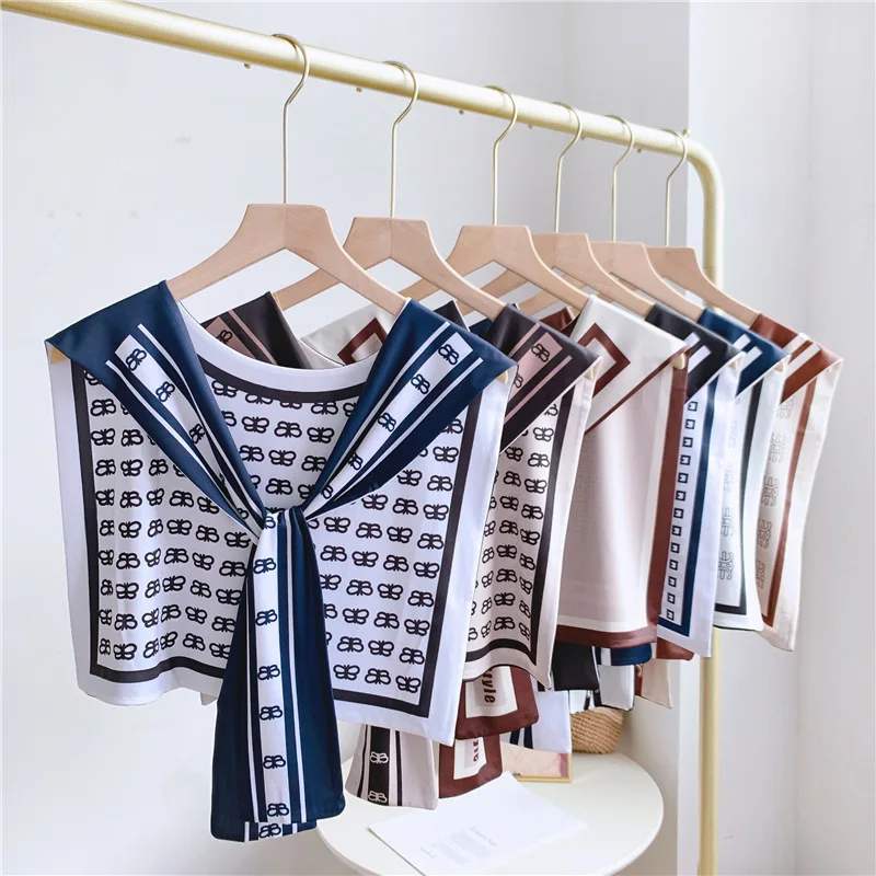 

Fake Collars for Women Shoulder Wrap Shawl Sunscreen Scarf Female Shirt Blouse Tops False Collars Cartoon Detachable Collar