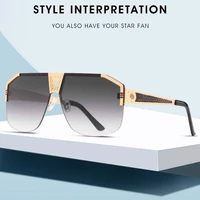 2021 new one piece sunglasses retro sunglasses men modern fashion square sunglasses ladies sunglasses