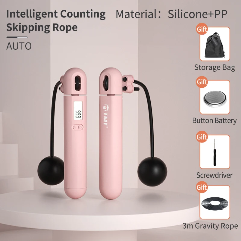 

Electronic Jump Rope with counter Speed Wireless Skipping Adjustable Anti-Slip Handle for Workout Jumping Training