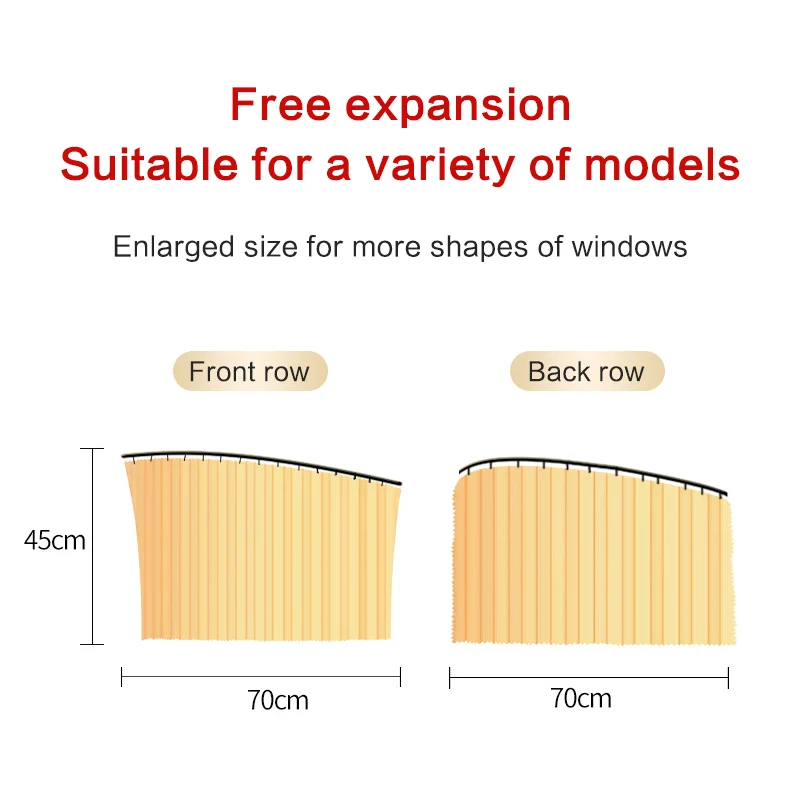 4PCS Magnetic Stretch Car Sun Shade Protection Universal Curtain Durable Window Visor For Summer | Автомобили и мотоциклы