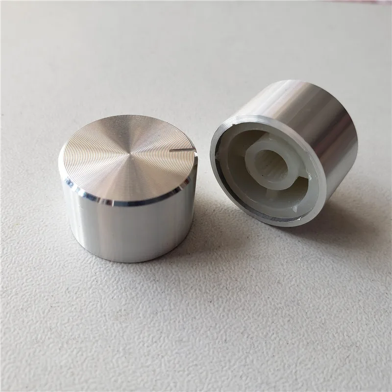 12 шт. алюминиевый пластиковый колпачок Ручка потенциометра гладкая 20*13*6 мм