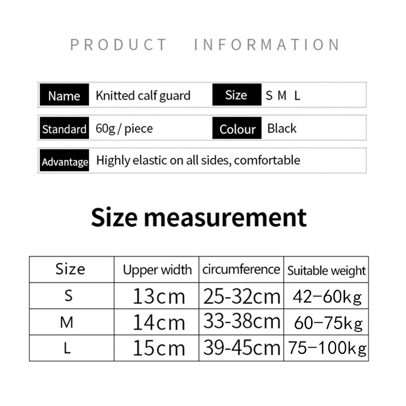 Компрессионный рукав для ног вязаный защита голени дюйма 1 шт.|Гетры велоспорта| |
