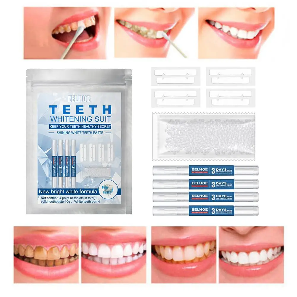 

Professional Teeth Whitening Suit Kit Set Tooth Whitener Gel Bleach White Oral Cleaning Bleach Tooth Set