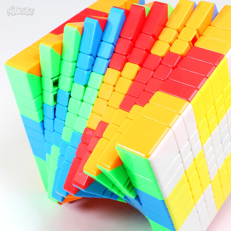 Moyu Meilong 10x10x10 кубик без наклеек матовая поверхность 10x10 волшебный скоростной твист