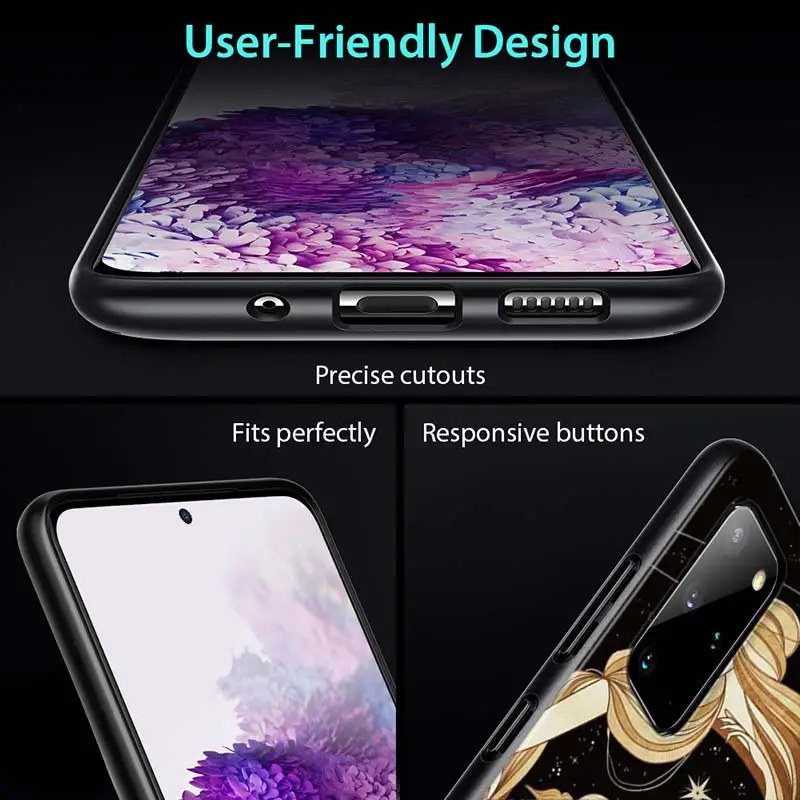 

Art moon women for Samsung S20 FE Ultra Plus A91 A81 A71 A51 A41 A31 A21S A11 A72 A52 A42 A32 A12 A02S Phone Case