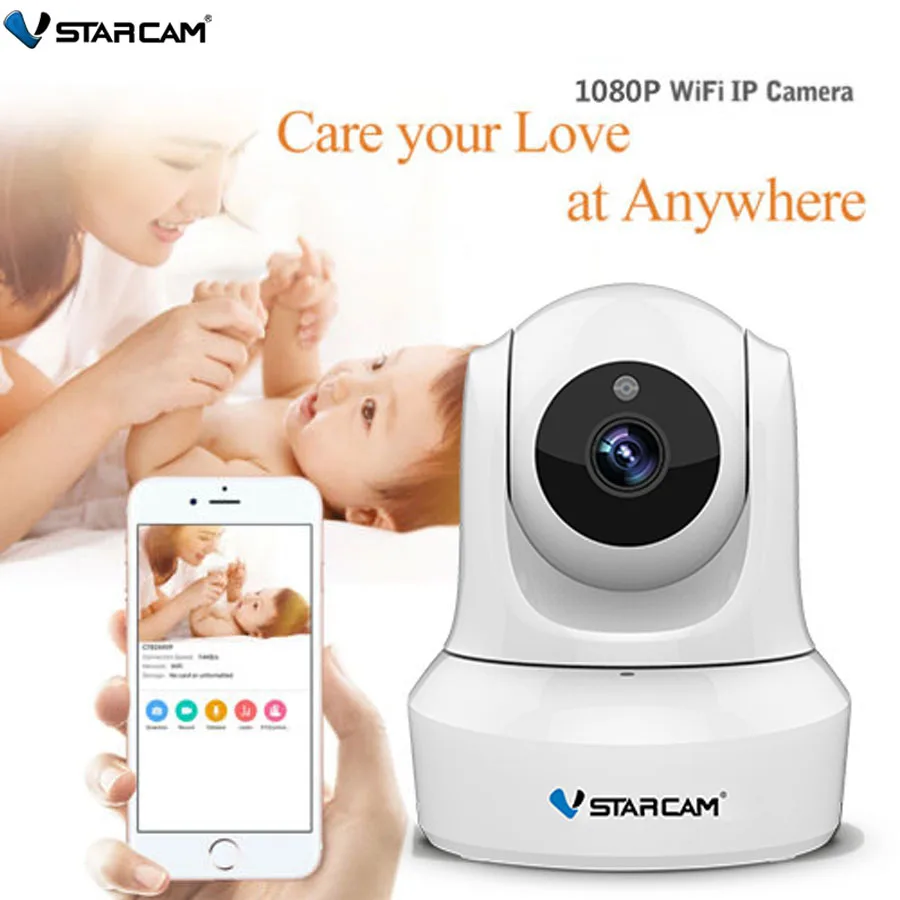 VStarcam 1080P видеоняня HD Беспроводная ip камера CCTV WiFi домашняя видеонаблюдения iOS/Android