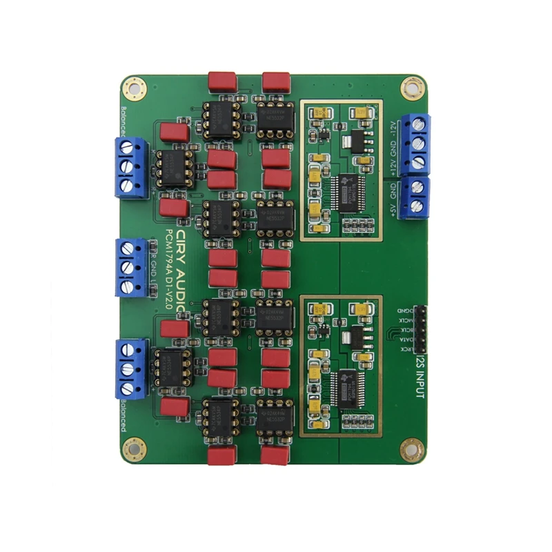 Плата декодера PCM1794A DAC сбалансированная параллельная плата Hi-Fi 24 бит 192 кГц |
