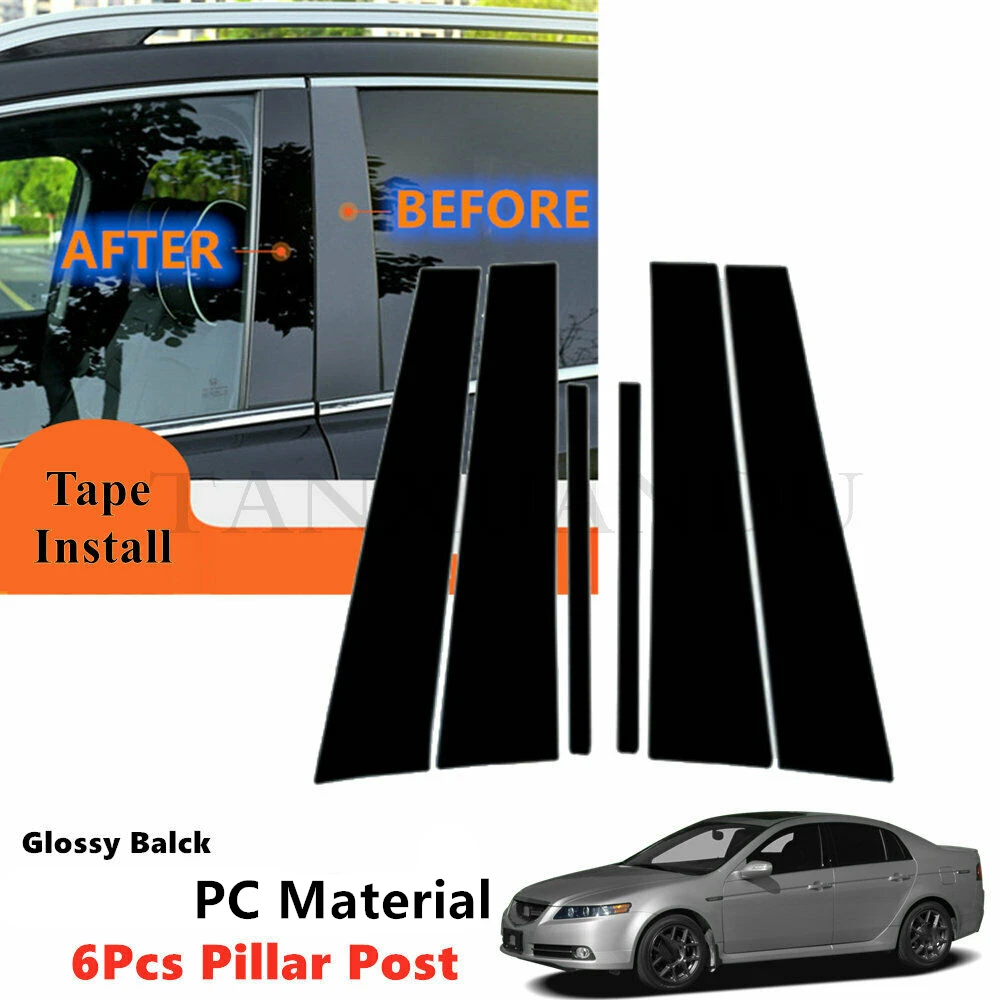 6 шт./комплект накладки на двери и окна ACURA TL 2004-2008 04-08 | Автомобили мотоциклы