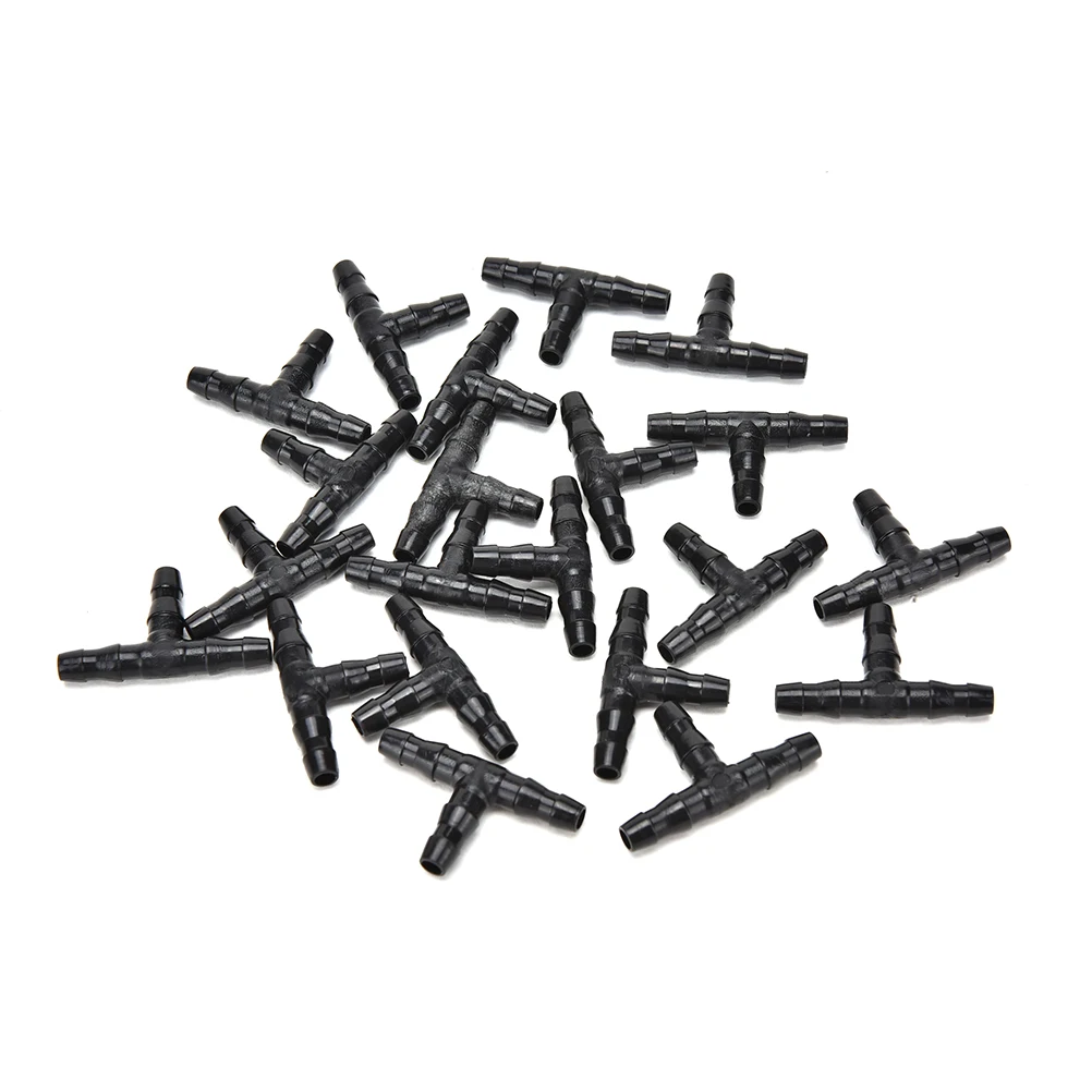 

20Pcs Sprinkler Irrigation 1/4 Inch Barb Tee Water Hose Connectors Pipe Hose Fitting Joiner Drip System For 4mm/7mm Hose