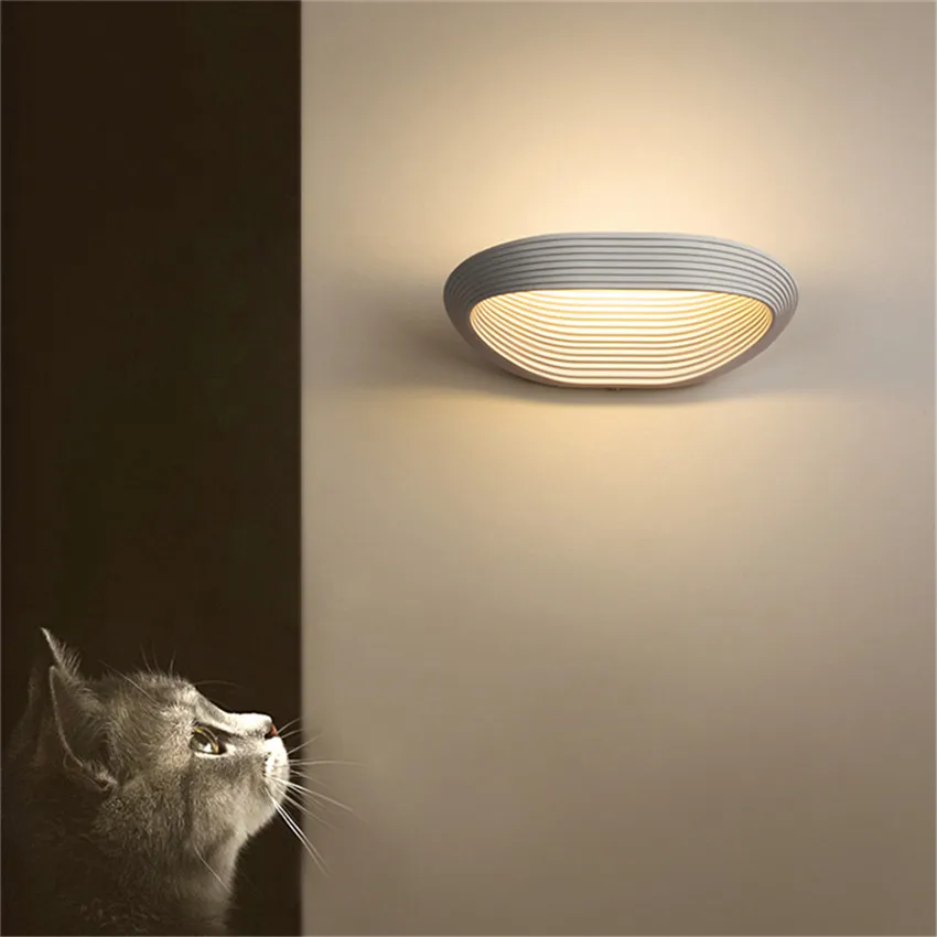 Indoor LED Wall Lamp Modern And Simple 7W/12W Bedroom Living Room Decoration Lighting Aluminum Sconce Lamps NR-246 | Освещение