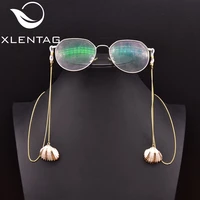 xlentag natural shell pearl symmetrical glasses pendant hairpin wedding gift fashion fine exquisite jewelry no glasses gh0040