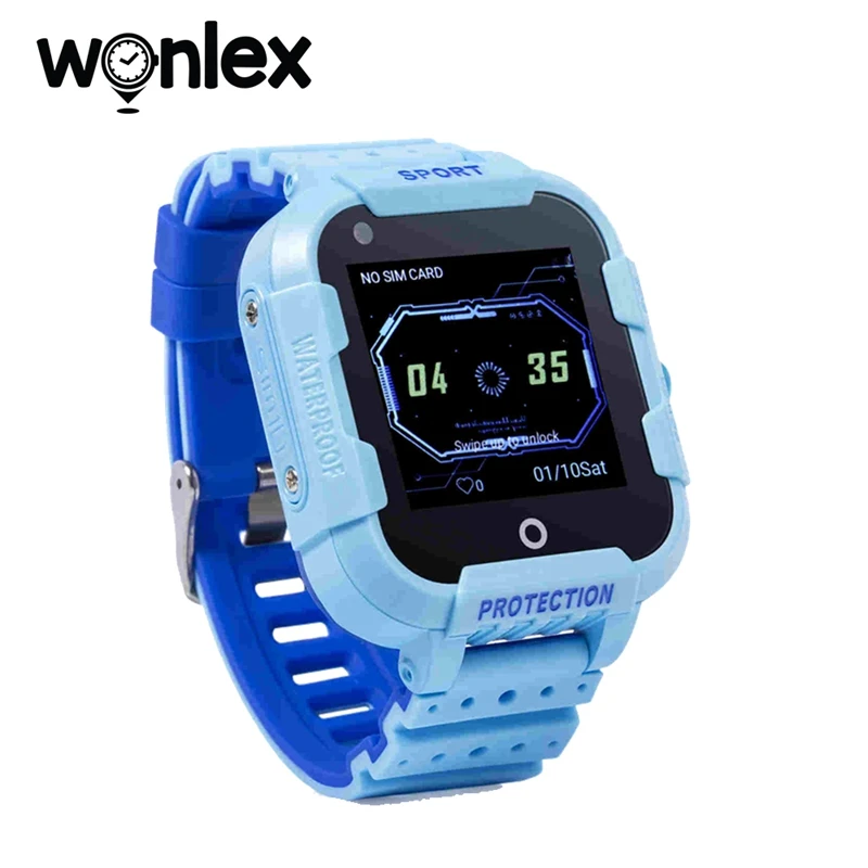 Смарт часы Wonlex KT12 (Доставка в Россию) Детские с трекером SOS и защитой от потери 4G