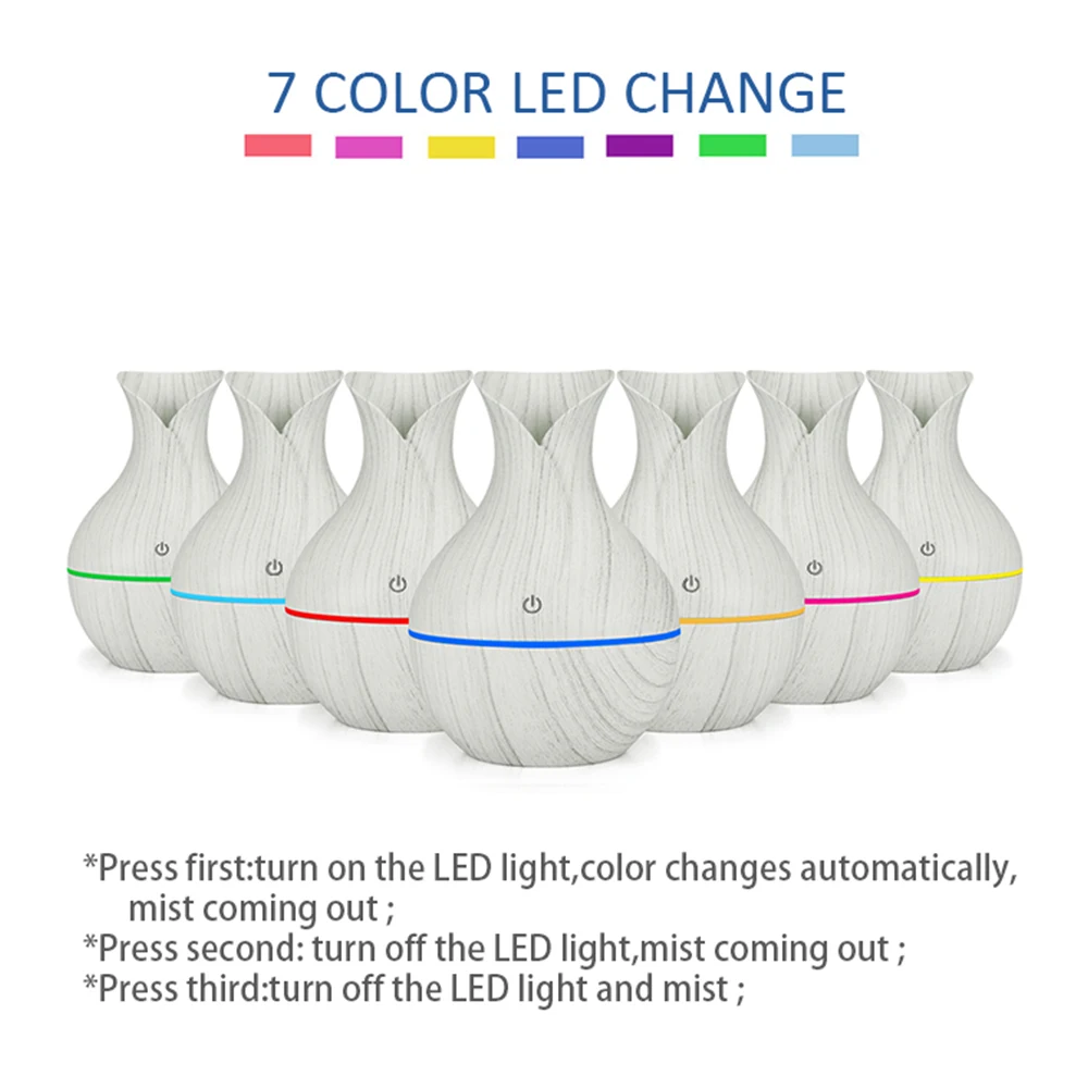 130 мл USB Арома масло диффузор белый зерна Электрический увлажнитель