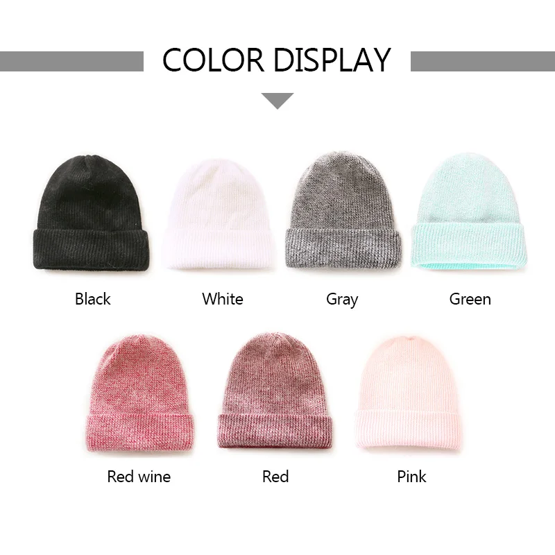 

Women Rabbit Fur Beanie Hat New Simple Winter Skullies Warm Gravity Falls Cap Gorros Female Cap Winter Hats for Women