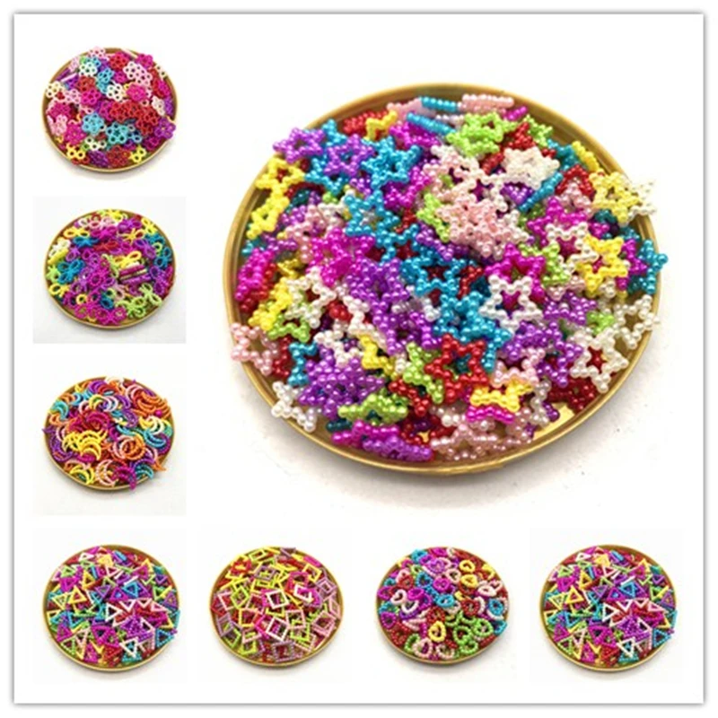 Новинка 100 шт./лот бусины с плоской задней стороной искусственный жемчуг для