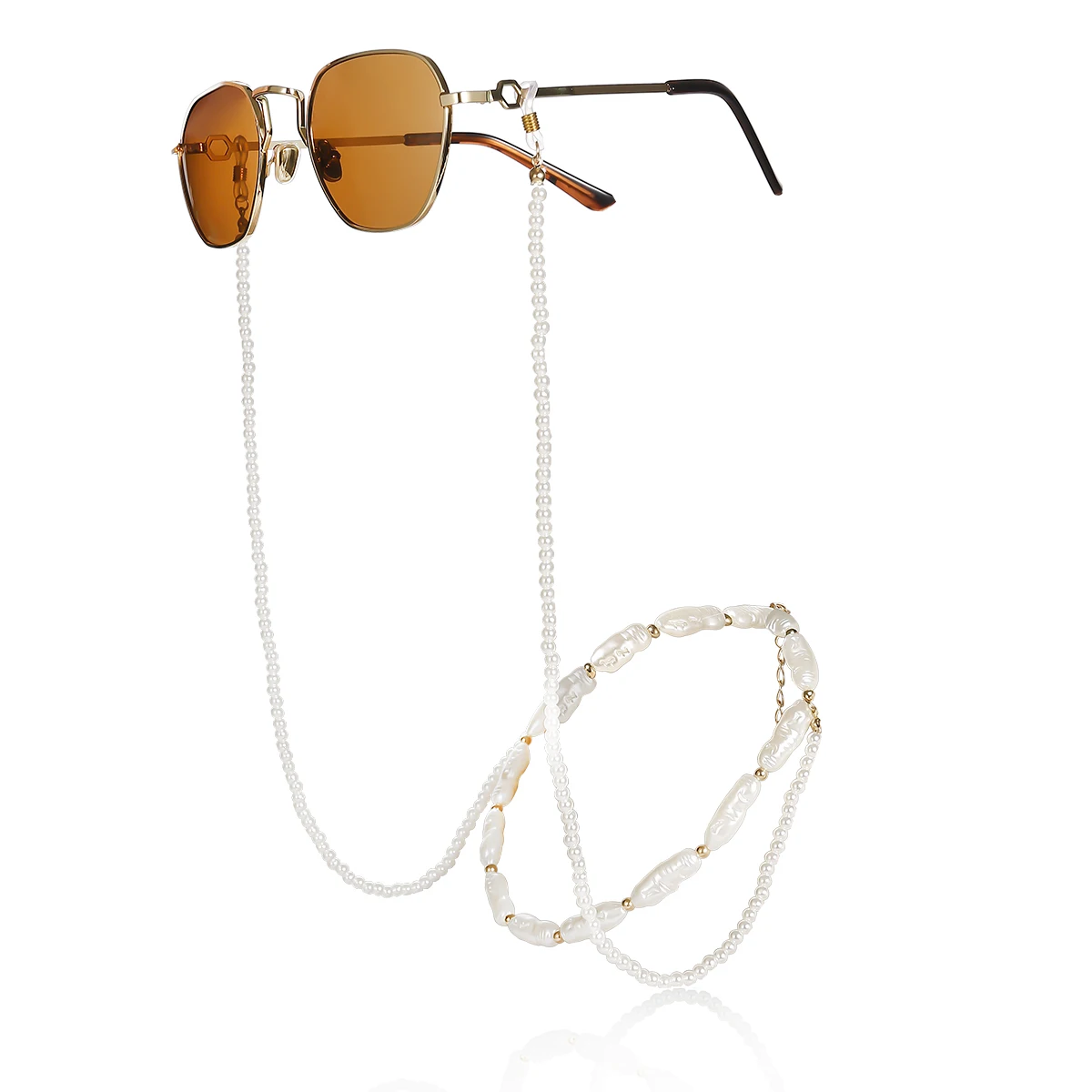 

Fashion Long Irregular Pearl Eyeglasses Glasses Chain Necklace Boho Summer Women Sunglasses Lanyards Jewelry Neck Accessories