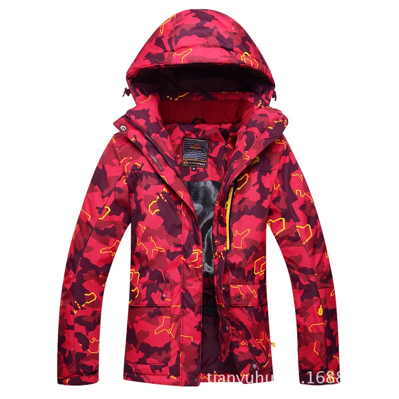 

Новый стиль лыжный костюм женский в Корейском стиле зимний уличный шпон двойная пластина Анорак водонепроницаемый плотный теплый дышащий