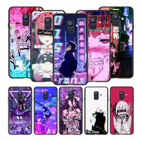 sad anime aesthetic senpai for samsung galaxy a8 a9 a7 a750 a6 a5 a3 a6s a8s star plus 2016 2017 2018 black soft phone case