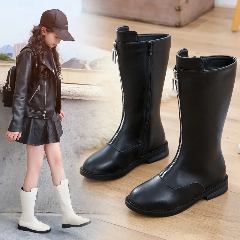 Детские высокие сапоги для девочек сезон зима весна высококачественные до