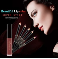 12 color private label multicolor double lip gloss lip liner