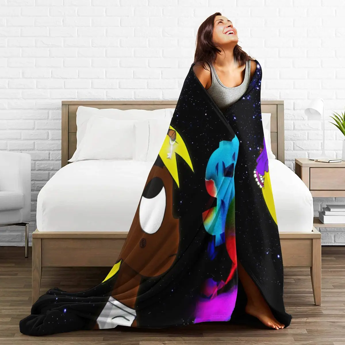 

Blanket European and American Cartoon Characters Flannel Blanket Bed Throw Soft Cartoon Printed Bedspread Bedspread Sofa Gift