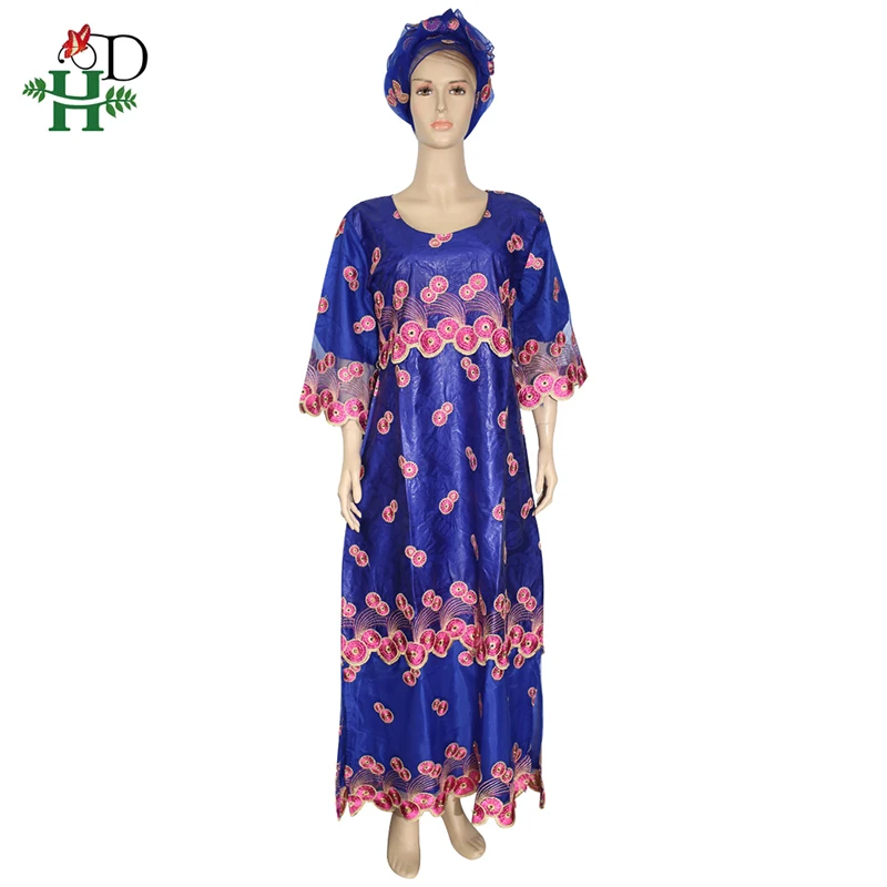 От H &amp D (бисером кружевные платья для женщин в африканском стиле с головным