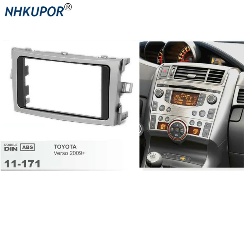 Автомобильная панель Fascia 11-171 для TOYOTA Verso 2009 + стереомагнитола 2 Din комплект рамок