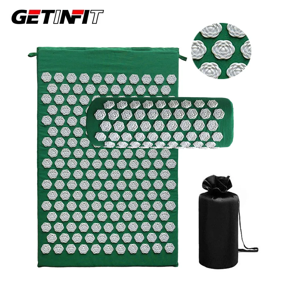 Коврик Getinfit для йоги с шипами лотоса коврик акупрессуры подушка акупунктурные
