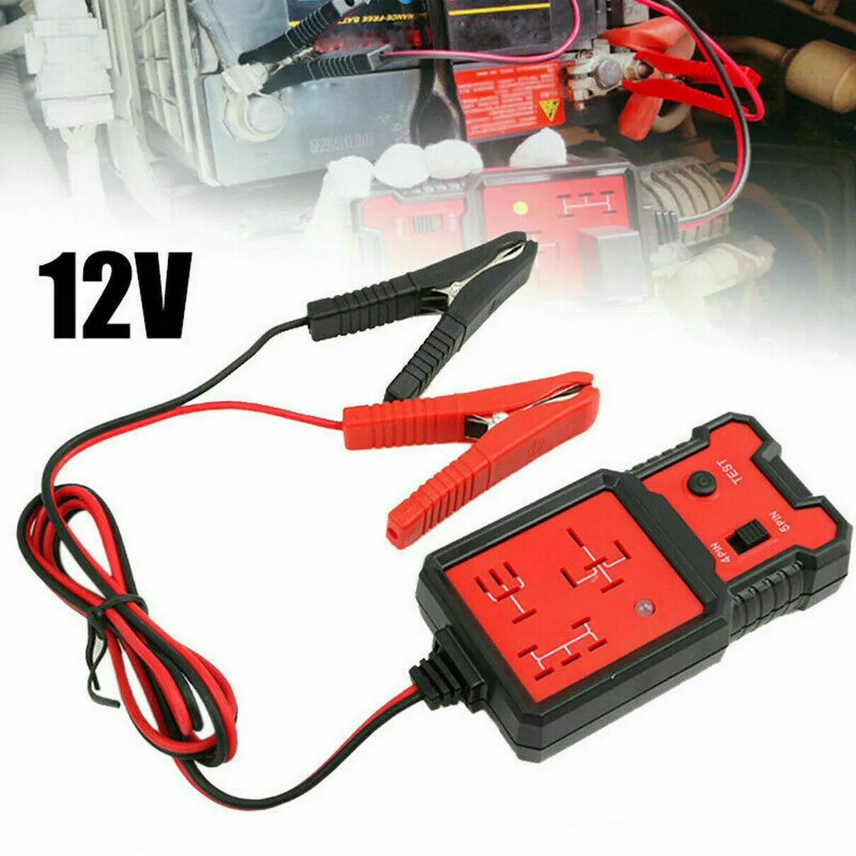 

1 Pcs Automotive Relay Tester 12V Accessories Electronic Tool Practical