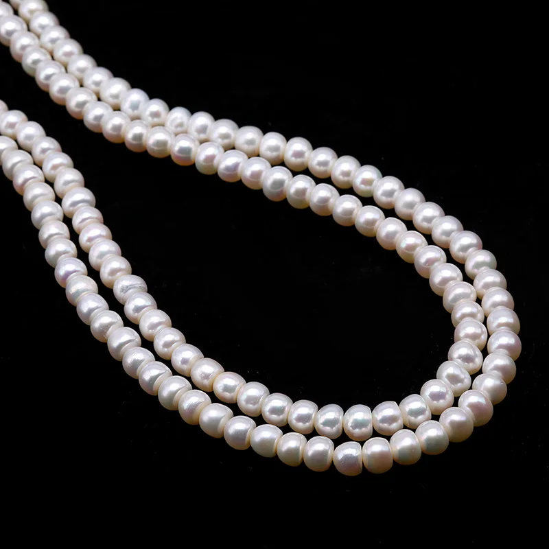 Новый элегантный чокер JYX с усовершенствованным жемчугом 2 нити 6-7 мм ожерелье из