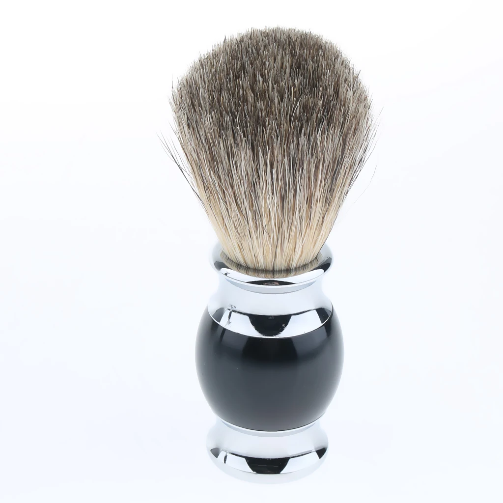 

Luxury Black Men's Beard Shaving Set Shave Brush Safety Razor Stand Holder