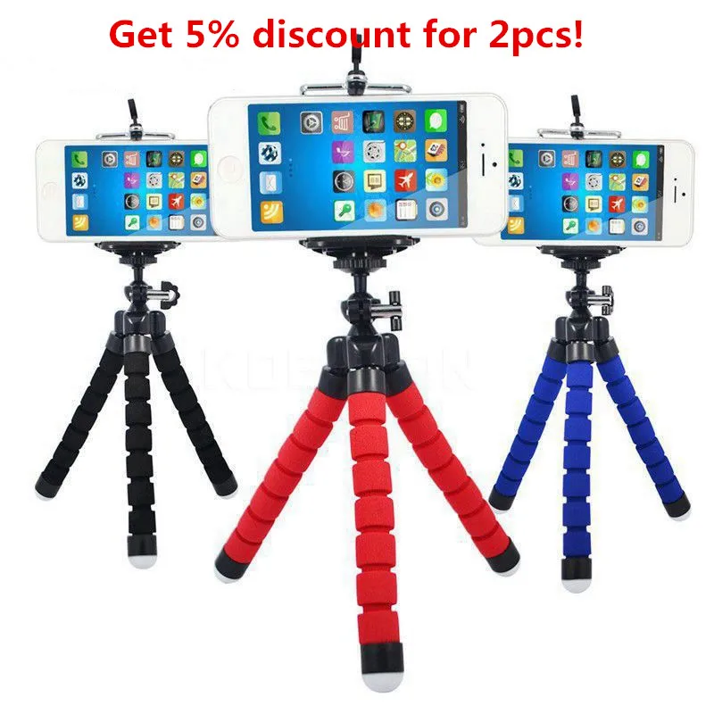 Гибкий Кронштейн осьминог держатель для телефона iPhone Samsung Xiaomi Huawei Универсальный