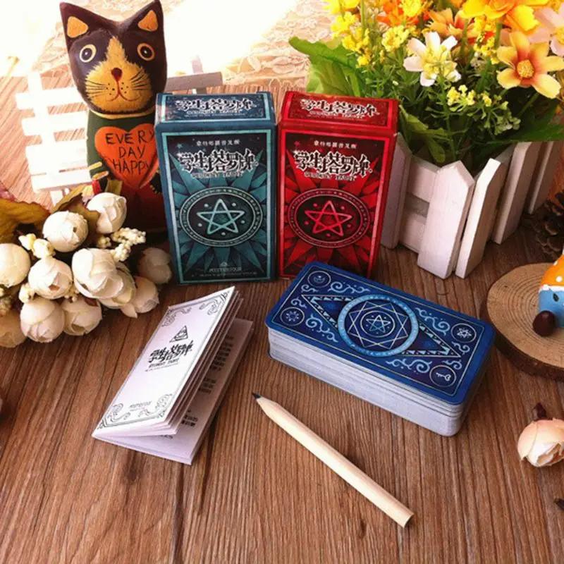 

Student Tarot Cards Deck with Guidebook Mysterious Divination Astrology Board Game Oracle Playing Card