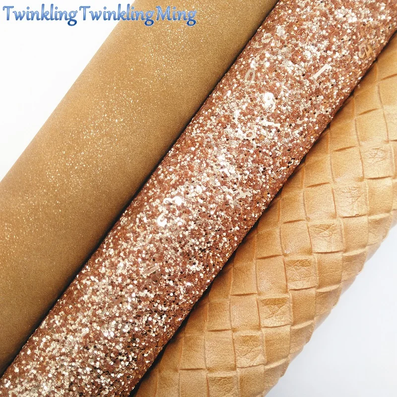 Тканевая ткань с золотистыми блестками тканевая из искусственной кожи листы