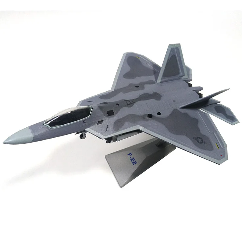 1: 72 Металл F22 модель самолета Моделирование Раптор истребитель американская